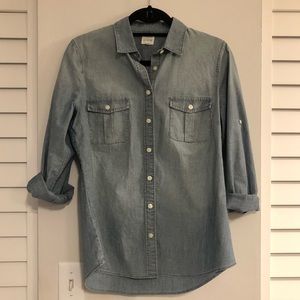 J. Crew women’s chambray shirt size small